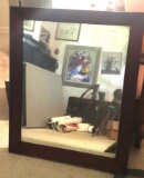 Vintage Wood Frame Mirror