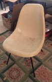 White Mid Century Modern Chair