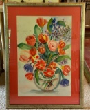 Bouquet of flowers watercolor by Jean Larson