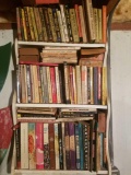 Over 80 Vintage Books & shelf.