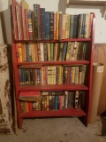 Lot of over 100 Vintage Books & shelf.