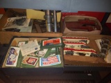 Four boxes full of Vintage H/O Scale Model Train items