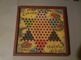 Vintage Chinese Checkers Board by Pressman & Co.