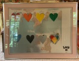Look At by Jim Dine framed lithograph