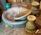 Concrete water fountain