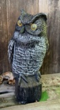 Plastic owl decoy