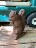 Vintage cast-iron squirrel doorstopper