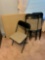 Group of 4 Samsonite folding chairs and card table