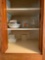 Cabinet lot of miscellaneous kitchen items