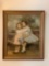 Vintage painting of two little girls