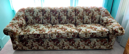 Vintage floral pattern couch