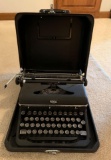 Vintage royal typewriter with case