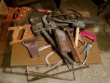 folding table full of tools