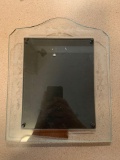 Vintage etched glass picture frame