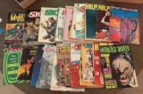 Group of vintage horror and monster magazines