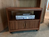 TV stand with DVD VCR combo