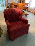 Read upholstered armchair