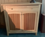 Wooden cabinet with the drawer
