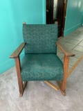 Antique oak rocking chair