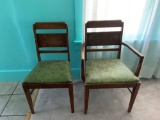 Group of two vintage chairs