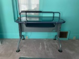 Modern metal and glass desk