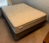 Sealy Posturepedic queen size mattress and box spring with frame