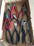 Group of wire cutters, needle nose and more