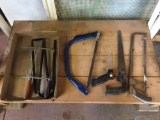 Group of hand saws and more