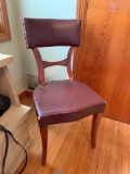 Vintage chair with leather seat