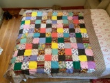 Vintage tie quilt