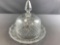 Antique cut glass covered dish