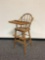 Vintage Wooden High Chair