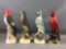 Group of 4 Vintage Jim Beam Bird Decanters