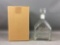 Jack Daniels Clear Glass Decanter with box