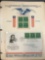 Complete set of 1940 Famous Americans mint blocks
