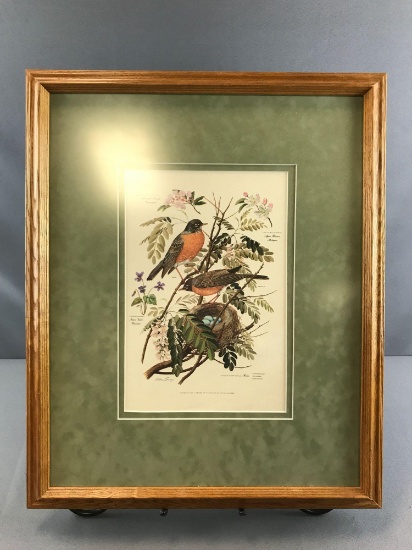 Framed print of Arthur Singer painting Of Robins