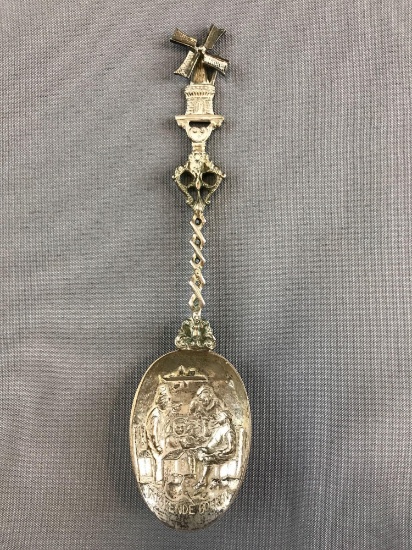 Vintage Souvenir Spoon with moving windmill blades