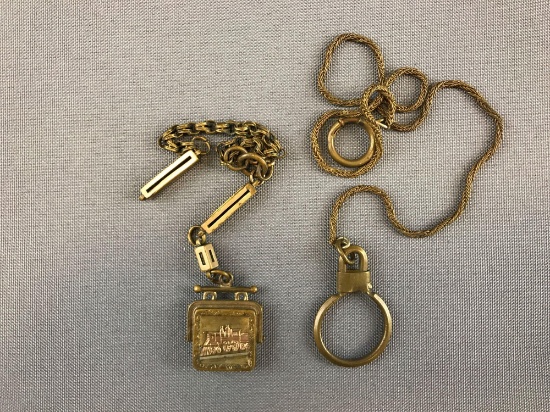 Pocket watch fob and chains