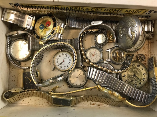 Group of watches and parts