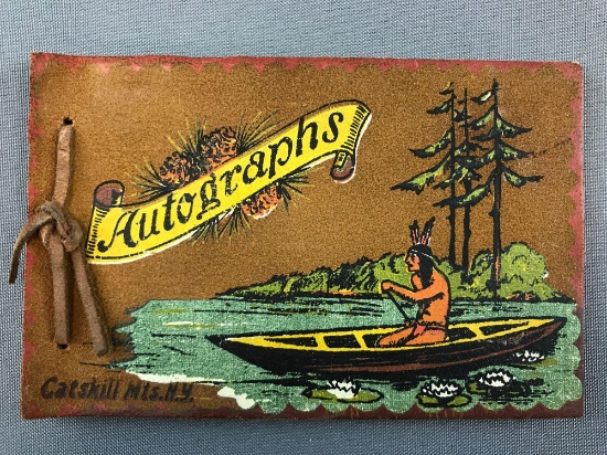 Catskill Mtn Leather Autograph book