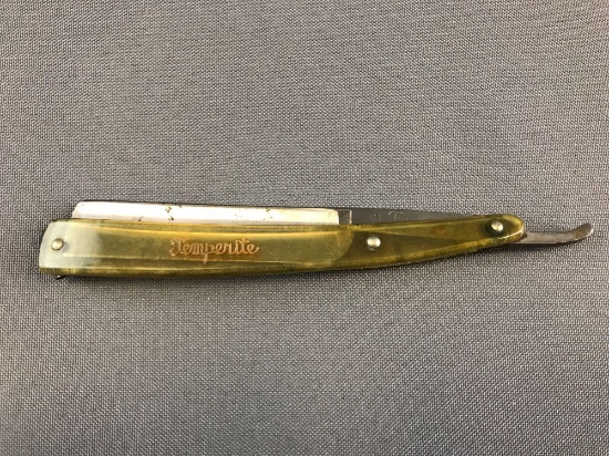 Vintage straight razor Temperite