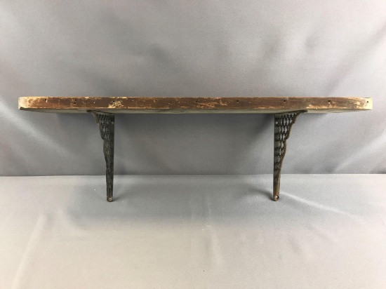 Wooden wall shelf