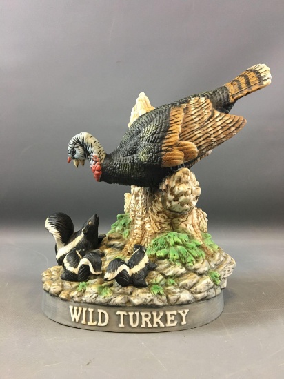 1986 Limited Edition Wild Turkey and Skunks No.12 Decanter