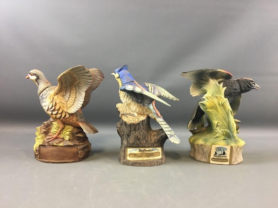 Group of 3 Ski Country Limited Edition Decanters