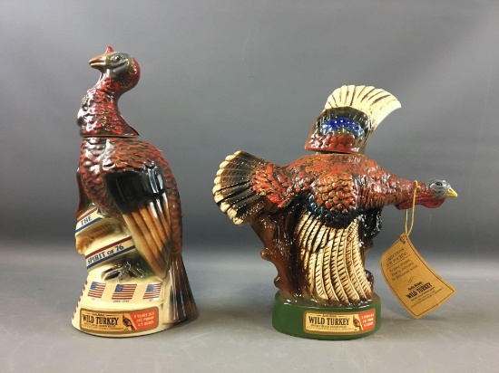 Group of 2 Limited Edition Wild Turkey Decanters