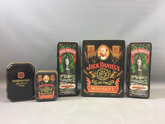 Group of 5 Jack Daniels Collector Tins