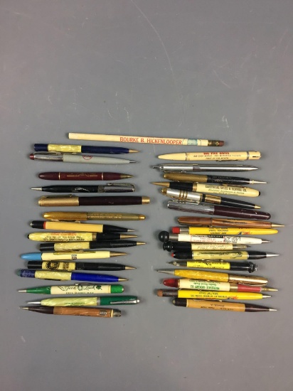 Group of Vintage Advertising Pens and Mechanical Pencils
