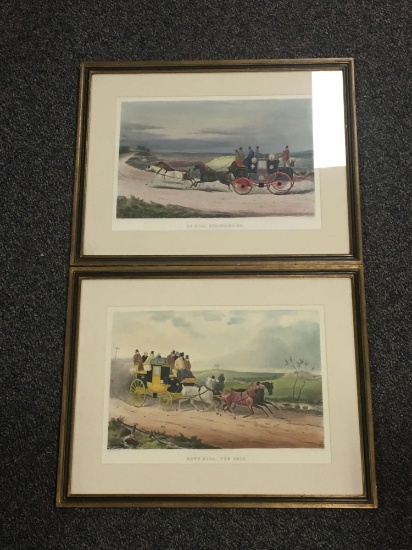 Group of 2 Engraving Pictures By H. Papprill