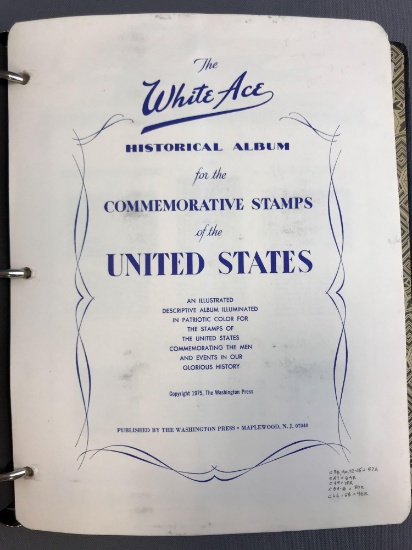 White Ace Commemorative Stamps of the United States album