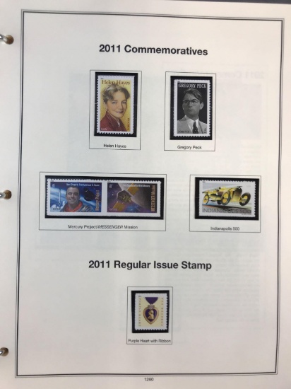Binders of commemorative stamps